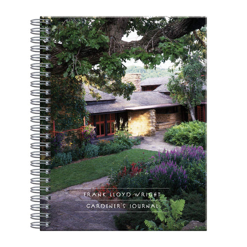 Frank Lloyd Wright Garden's Journal (Wire Coil/Wire Combination) Adult Non-Fiction Happier Every Chapter   