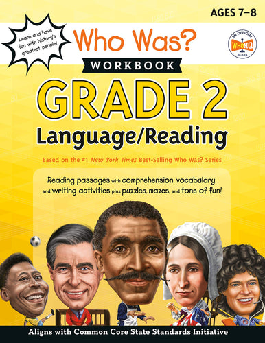 Who Was? Language/Reading Workbook  Grade 2, WhoHQ) (Paperback) Children's Books Happier Every Chapter   