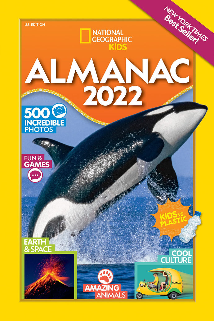 National Geographic Kids Almanac 2022 (U.S. Edition) (Paperback) Children's Books Happier Every Chapter   