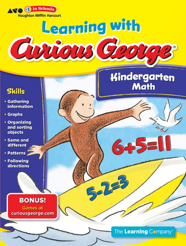 Learning with Curious George Kindergarten Math Children's Books Happier Every Chapter   