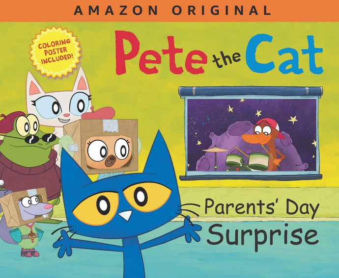 Parents' Day Surprise (Pete the Cat) Children's Books Happier Every Chapter   