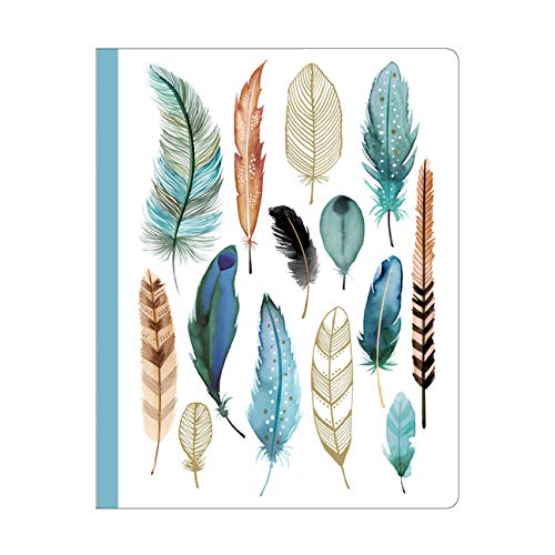 Feathers Deluxe Spiral Notebook (Wire Coil/Wire Combination)