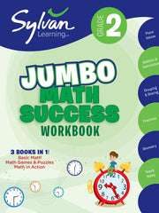 Jumbo Math Success Workbook (Sylvan Learning, Grade 2) (Softcover)