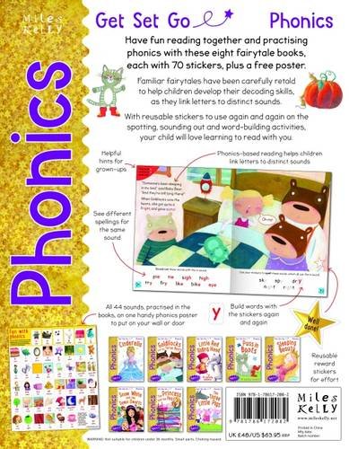 Get Set Go Phonics (8 Books and Poster Pack) (Boxed Set) Children's Books Happier Every Chapter   
