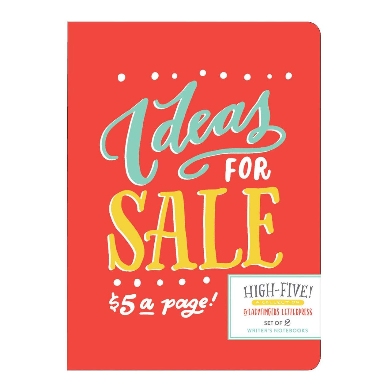 Ladyfingers Letterpress High Five Writer's Notebook Set (Boxed Set)