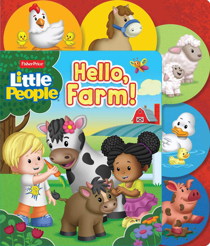 Hello, Farm! With Sliding Tab (Fisher-Price, Little People) Children's Books Happier Every Chapter   