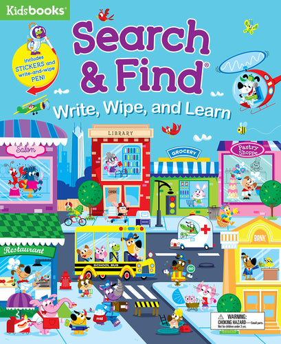 Search & Find: Write, Wipe, and Learn (Spiral) Children's Books Happier Every Chapter   