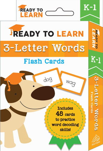 3-Letter Words Flash Cards (Ready to Learn) Children's Books Happier Every Chapter   