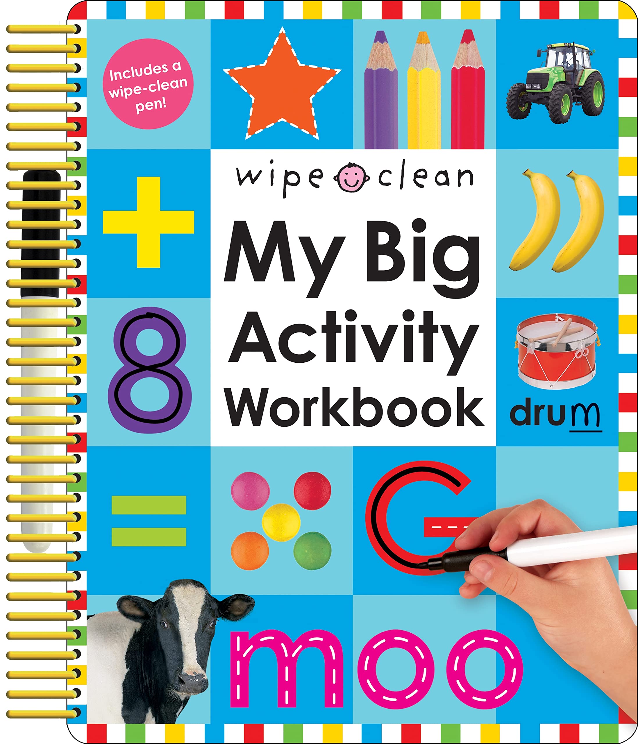 My Big Activity Work Book (With Free Wipe-Clean Pen) (Spiral)