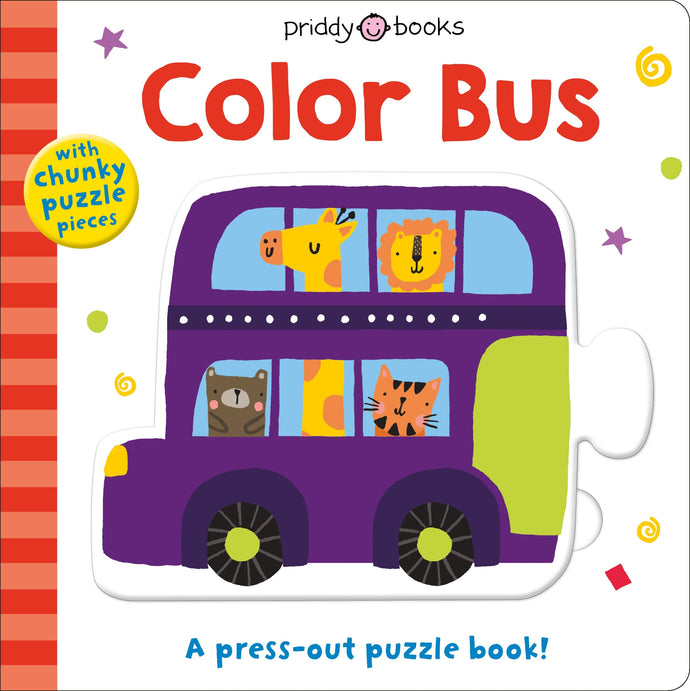 Color Bus: A Press-Out Puzzle Book Children's Books Happier Every Chapter   