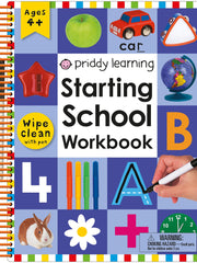 Starting School Wipe Clean Workbook with Pen (Priddy Learning)