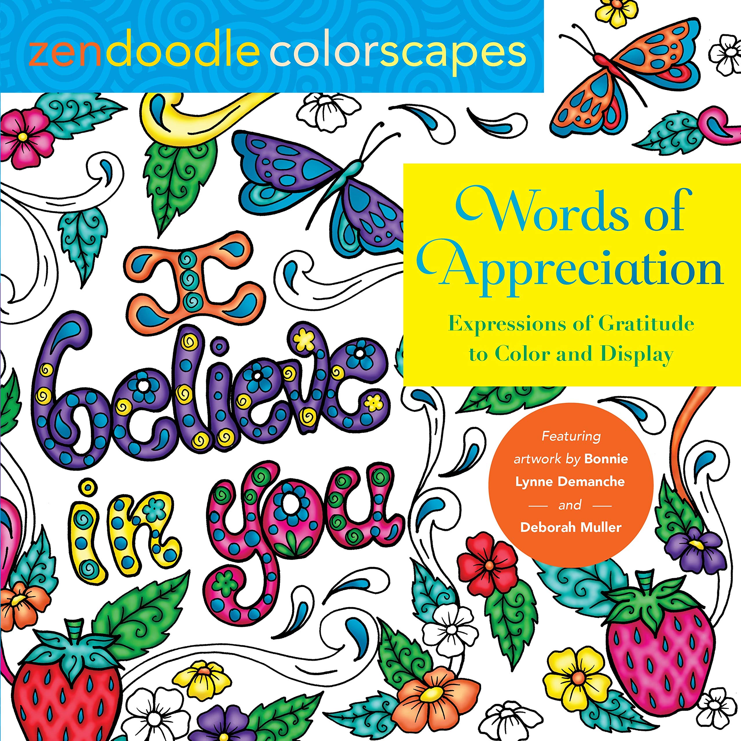 Words of Appreciation (Zen Doodle Colorscapes) (Softcover)