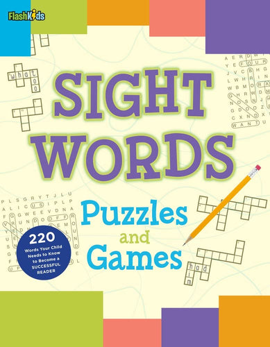 Sight Words Puzzles and Games (Softcover) Children's Books Happier Every Chapter   