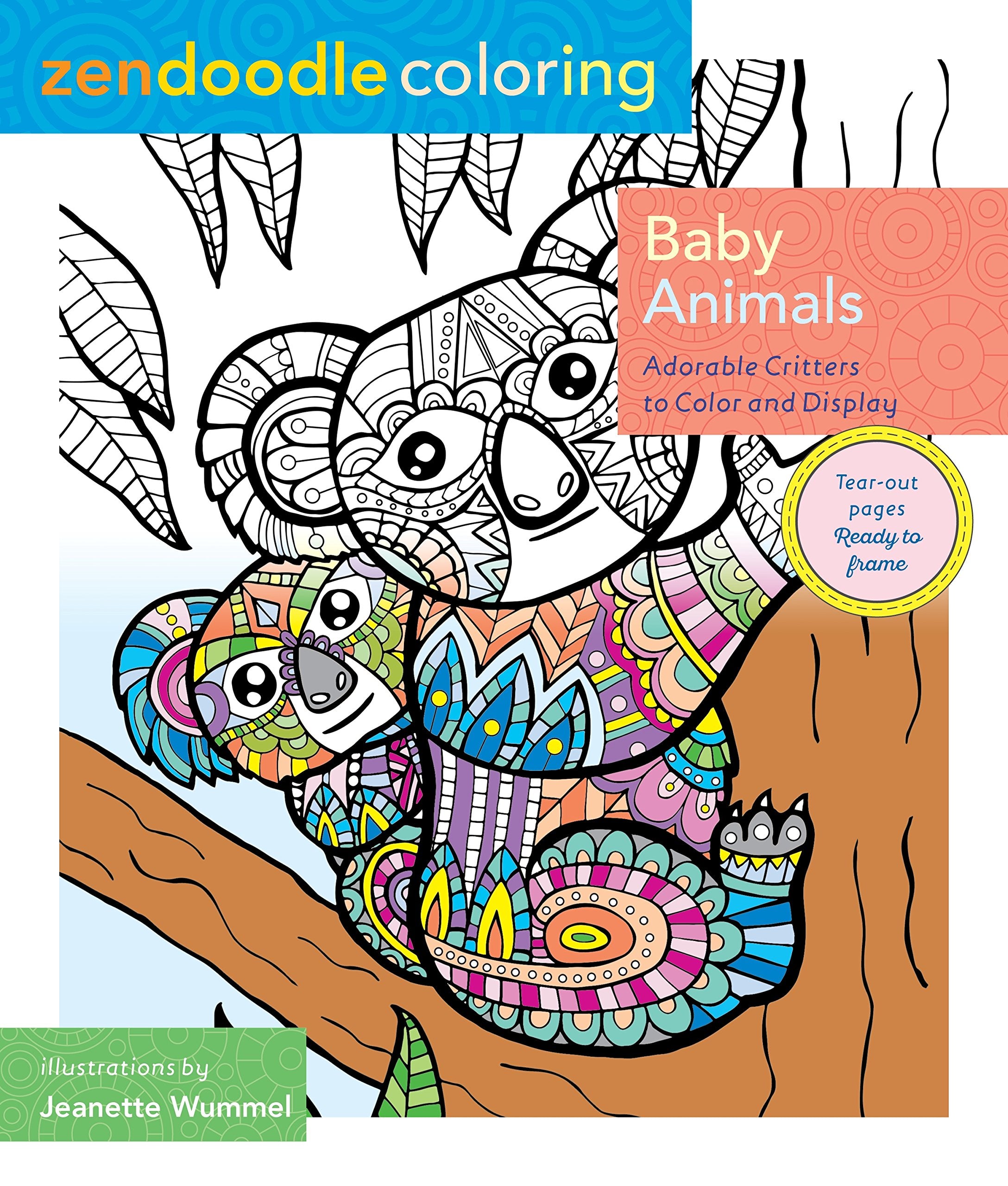 Baby Animals (Zendoodle Coloring) (Softcover)