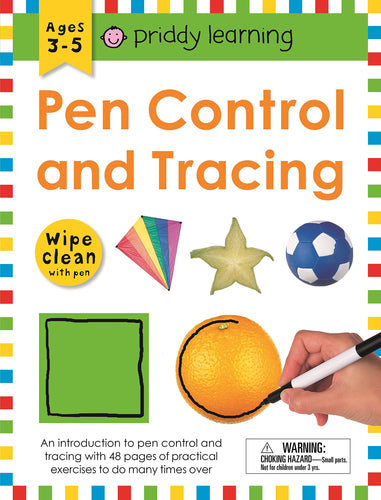 Pen Control and Tracing Wipe Clean Workbook With Pen (Priddy Learning) Children's Books Happier Every Chapter   