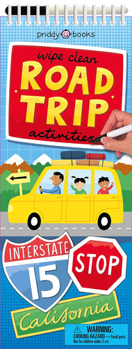 Wipe Clean Road Trip Activities (Wipe Clean Activity Books) Children's Books Happier Every Chapter   