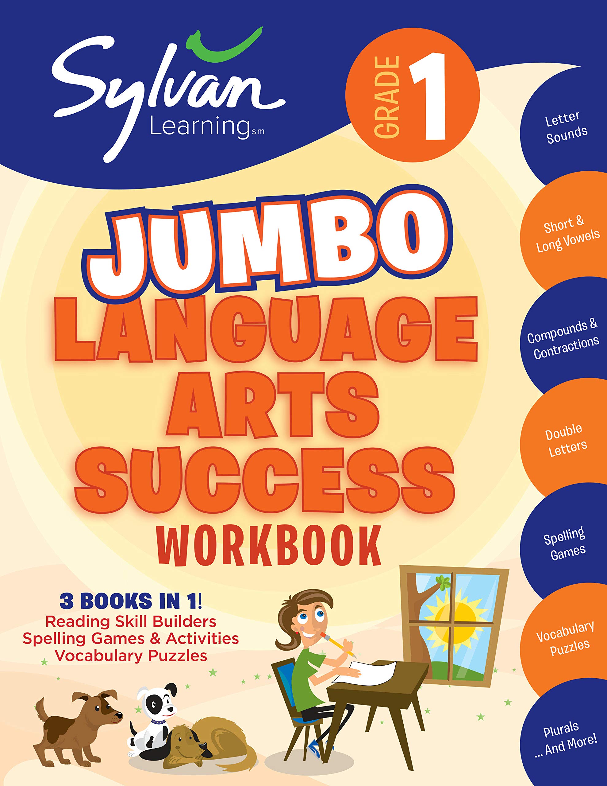 First Grade Jumbo Language Arts Success Workbook (Reading Skill Builders/Spelling Games & Activities/ Vocabulary Puzzles) (Paperback)