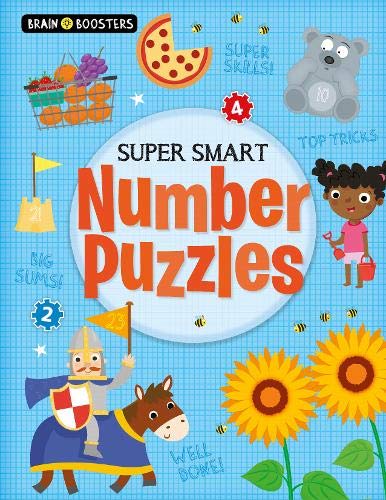 Super Smart Number Puzzles (Brain Boosters) (Softcover) Children's Books Happier Every Chapter   