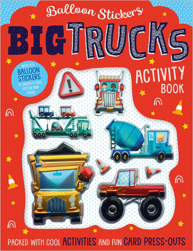 Big Trucks Activity Book (Balloon Stickers) Children's Books Happier Every Chapter   