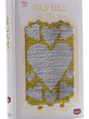 NKJV Sequin Sparkle and Change Bible (Silver/Gold) (Hardcover)
