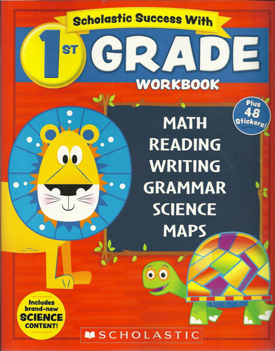 Scholastic Success with 1st Grade Workbook Children's Books Happier Every Chapter   