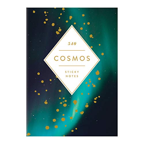 Cosmos Hardcover Book of Sticky Notes (Hardcover) Adult Non-Fiction Happier Every Chapter   