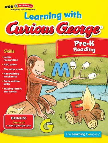 Learning with Curious George: Pre-K Reading Children's Books Happier Every Chapter   