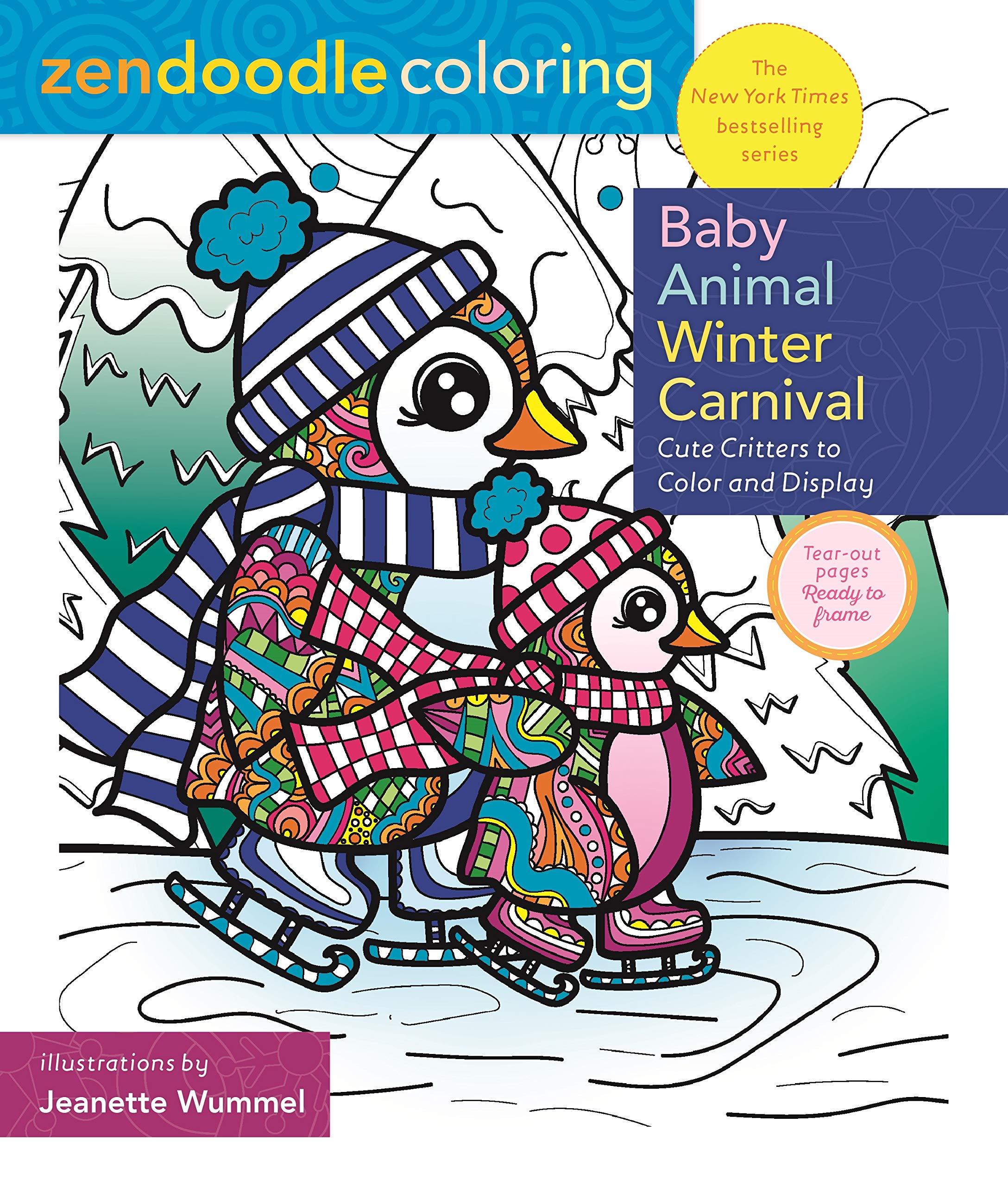 Baby Animal Winter Carnival (Zendoodle Coloring) (Softcover)