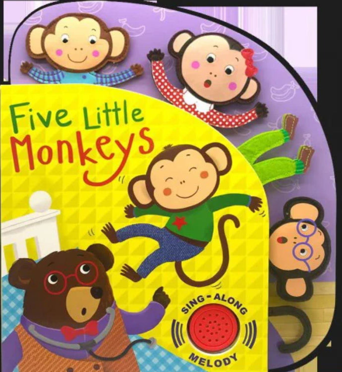 Five Little Monkeys Sing-Along Melody (Board Books) Children's Books Happier Every Chapter   