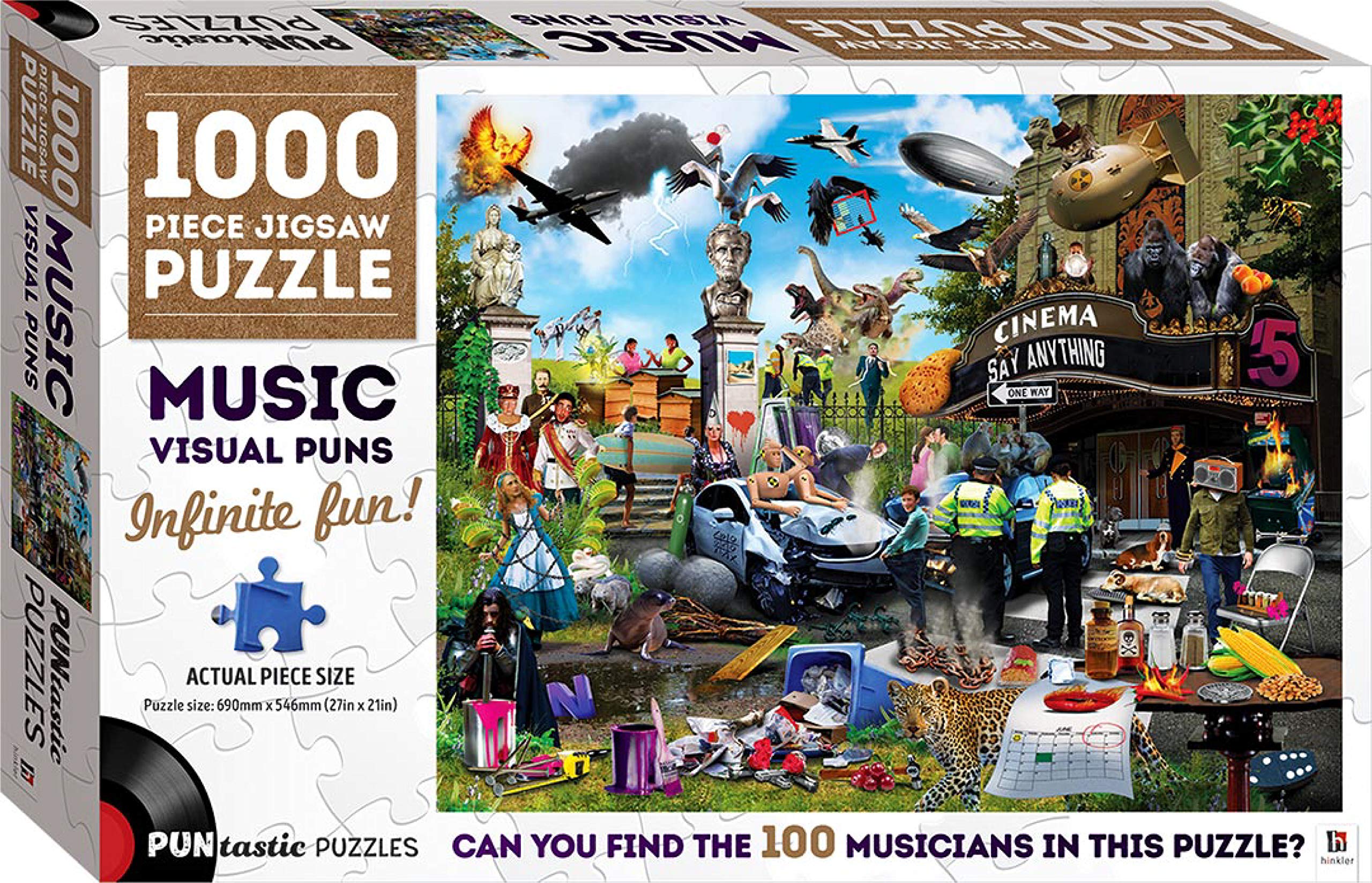 Music Visual Puns: 1000 Piece Jigsaw Puzzle (Puntastic Puzzles) (Puzzles)