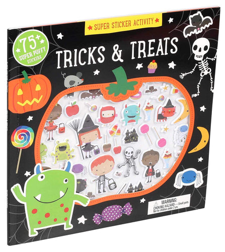 Tricks & Treats Super Sticker Activity Children's Books Happier Every Chapter   