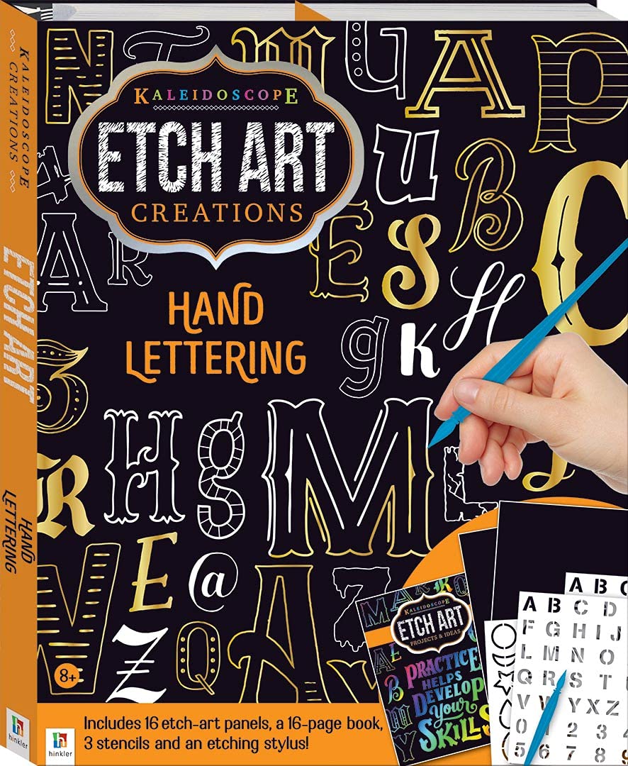 Etch Art Hand Lettering (Kaleidoscope Creations) (Activity Set)