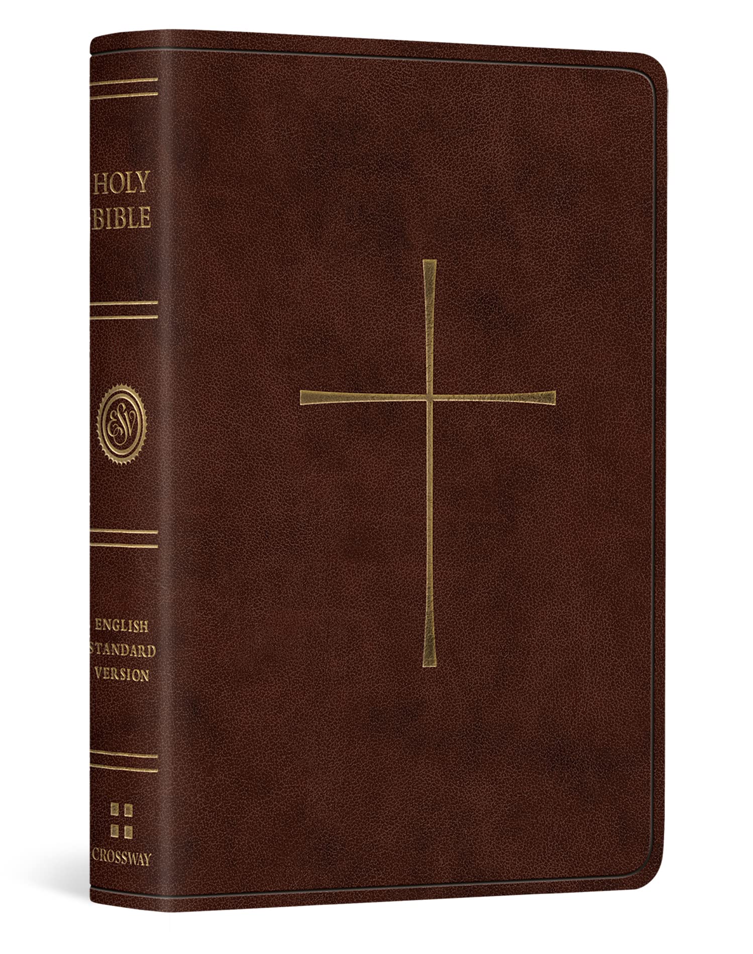 ESV Vest Pocket New Testament with Psalms and Proverbs (TruTone, Dark Brown, Cross Design) (Imitation Leather)