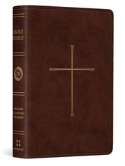 ESV Vest Pocket New Testament with Psalms and Proverbs (TruTone, Dark Brown, Cross Design) (Imitation Leather)