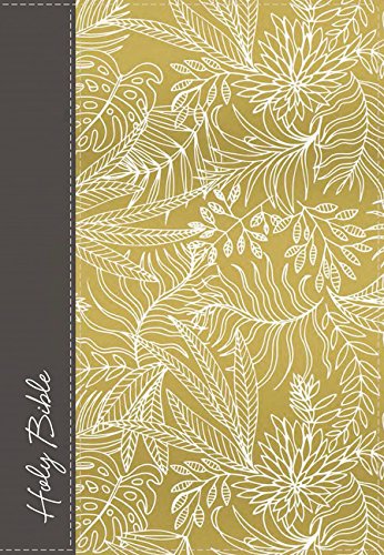 NKJV UltraSlim Reference Bible (Yellow/Gray Cloth over Board) (Hardcover) Adult Non-Fiction Happier Every Chapter   