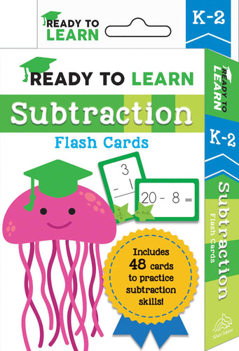 Subtraction Flash Cards: K-2 (Ready to Learn) Children's Books Happier Every Chapter   