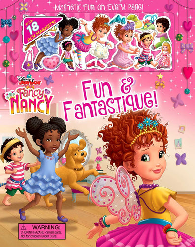 Disney Fancy Nancy Fun & Fantastique! Magnetic Fun Children's Books Happier Every Chapter   