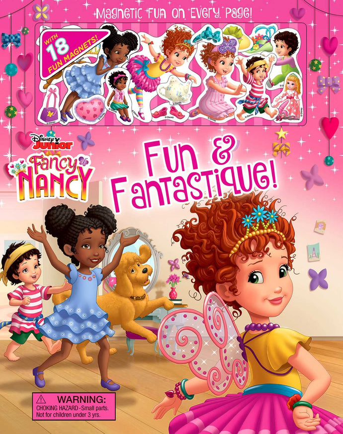 Disney Fancy Nancy Fun & Fantastique! Magnetic Fun Children's Books Happier Every Chapter   