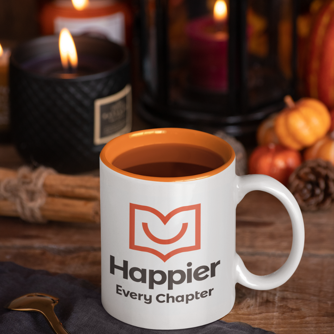 Happier Every Chapter Ceramic Mug