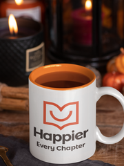 Happier Every Chapter Ceramic Mug
