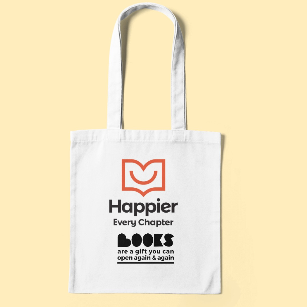 Happier Every Chapter Tote Bag
